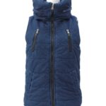 【ANAP】カットデニムZipperデザインベスト/NVY