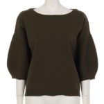 BALLOON SLEEVE TOPS/カーキ
