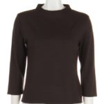 BOTTOLE NECK TOPS/ブラウン