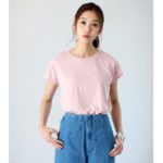 【接触冷感】【AZUL by moussy】エコクールクロプト半袖プルオーバー/L/PNK