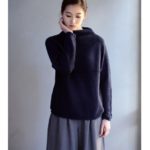 【AZUL by moussy】SFL ボトルネックドルマンプルオーバー/NVY