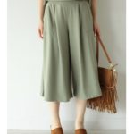 【AZUL by moussy】TRPU裏毛スカーチョ/L/KHA