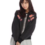 リバーシブル刺繍ブルゾン/ブラック