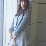 ノーカラーショート丈コート/グレー