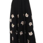 CAT CAT CAT LONG SKIRT/BLACK