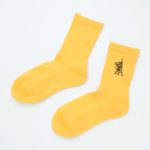 PEPE IN TOKYO RIB SOCKS/GOLD YELLOW