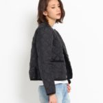 Traditional Weatherwear キルトノーカラージャケット/ブラック(019)