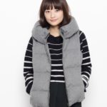 ビックカラーダウンベスト/グレー(012)