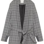 【emmi atelier】ノーカラーリブジャケット/GRY