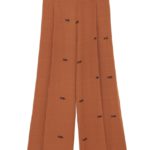 【emmi atelier】ネコジャガードワイドパンツ/CML