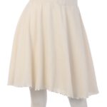 Rib Flare Skirt/Ivory