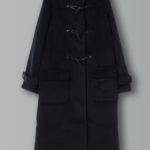 ロングダッフルコート/ネイビー