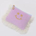 フリルイニシャルティッシュケース/N/ラベンダー