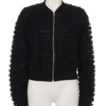 frill tulle blouson/black