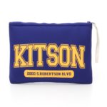 【kitson】カレッジロゴクラッチ/BLUE
