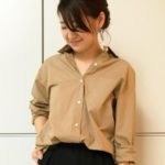 タイプライタービッグシャツ/キャメル