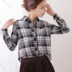 ビエラ起毛チェック2wayシャツ/ホワイト