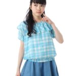 シフォンチェックシャツ/ライトグリーン(221)