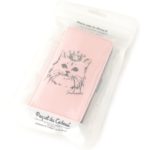 ネコフェイスつきiPhone6モバイルケース/ベビーピンク(071)