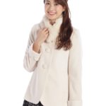 ウール50%ノーカラージャコート　3/Sベージュ
