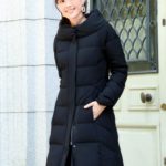 RIBBON　SLEEVE　COUTURE　DOWN　COAT/ブラック(B)