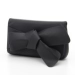 リボンハンドルクラッチBAG/BLK