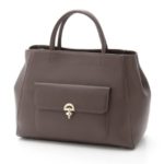 Lock Hand Bag/Khaki
