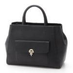 Lock Hand Bag/Black