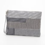 Patchwork Clutch/WhiteBlack
