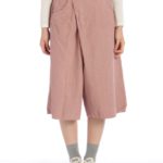 【OUTLET】製品染めコーデュロイキュロット/ピンク
