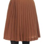 【OUTLET】プリーツスカート/キャメル