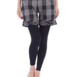 【OUTLET】チェックストレッチショートパンツ/ネイビー