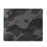 ボーラーカモフラPVC二つ折り財布/ブラック(219)