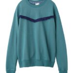 FRINGE SWEAT TOP/グリーン