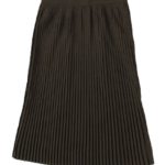 PLEATED SKIRT/チャコール