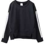 LINED SWEAT TOP/ブラック