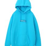 COLOR LOGO SWEAT PULLOVER HOODIE/ブルー