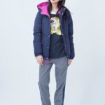 BI-COLOR DOWN JACKET/ネイビー