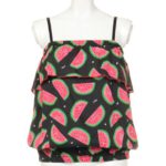 FRUITS TUBE TOP/BLACK