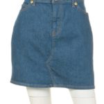 LOGO POCKET SKIRT/LtINDIGO